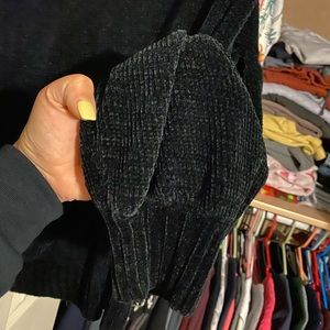 Oversized Balloon Sleeve Tunic Sweater